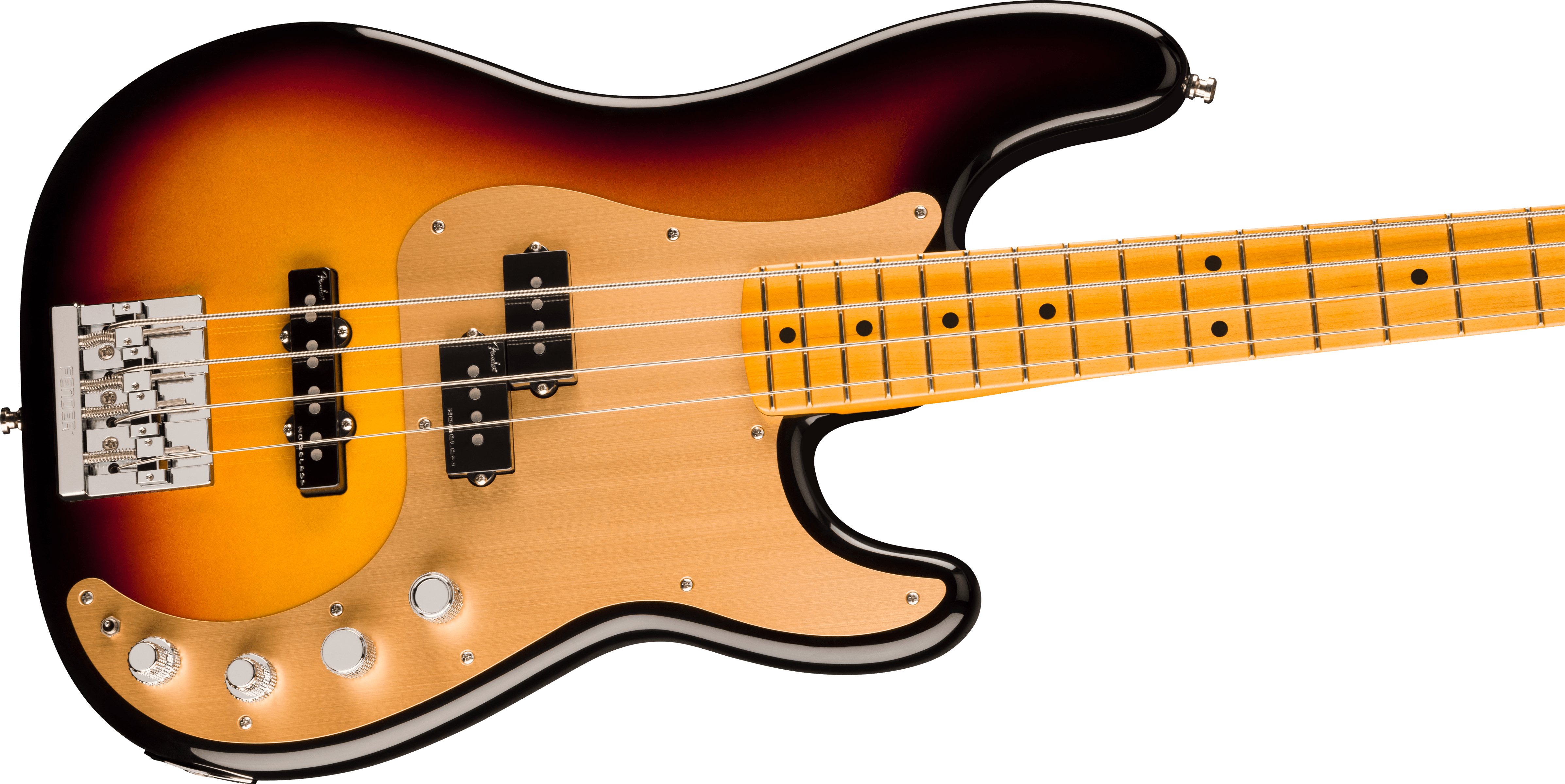 Fender American Ultra II Precision Bass Guitar in Ultraburst Maple