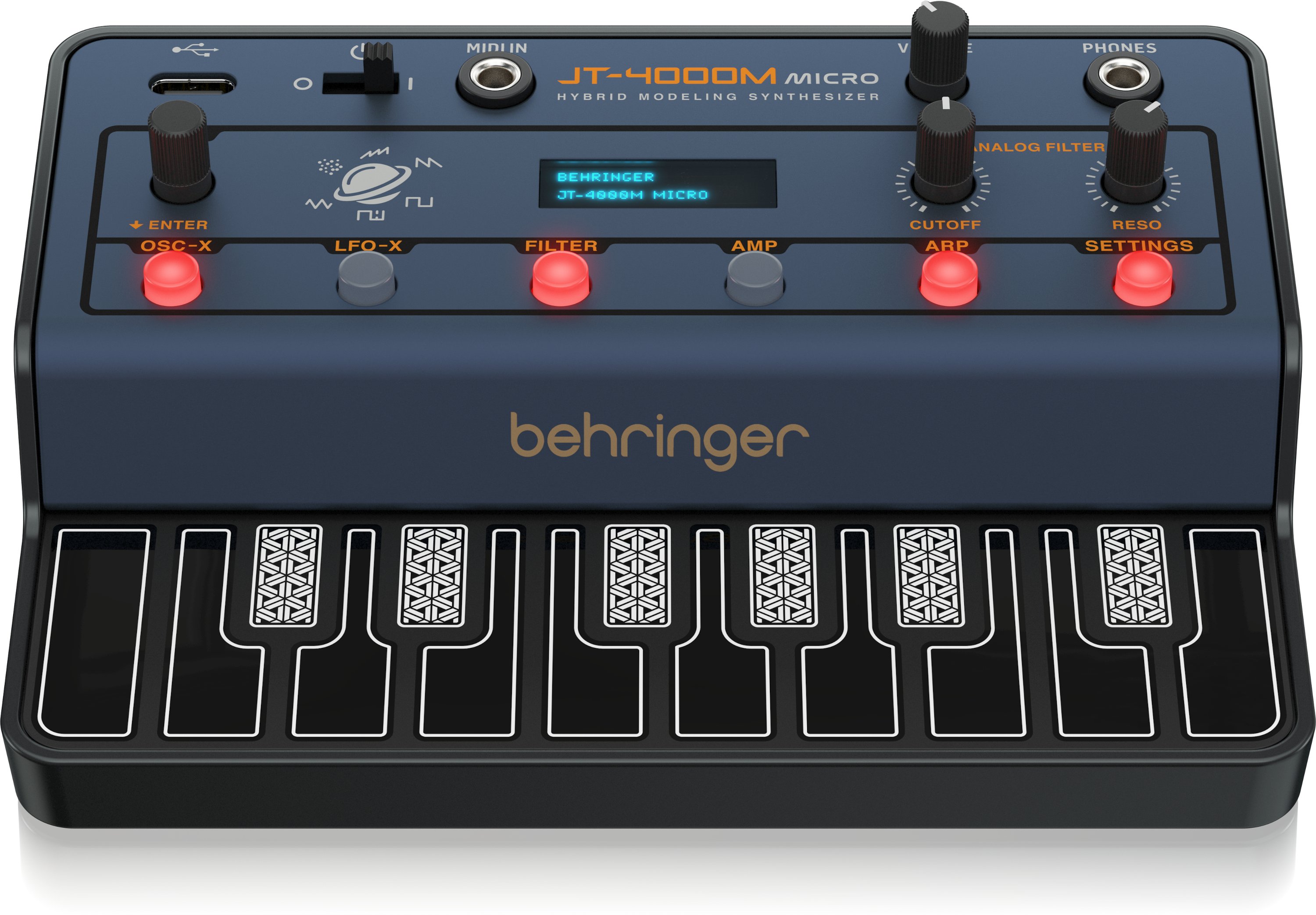 Behringer JT-4000M MICRO Portable 4-Voice Hybrid Synthesizer - Image_BE_0722-ACI_JT-4000M-MICRO_Media-Top-Front.jpg