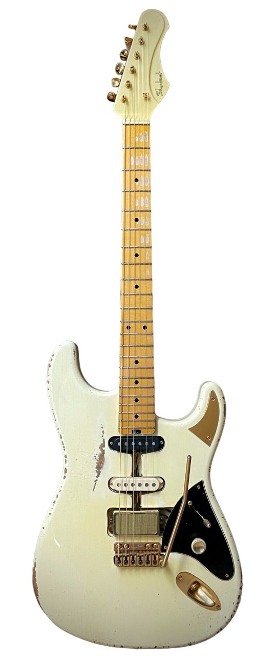 Shabat Guitars Dweezil Zappa Signature Lynx in White  - IMG_1571-scaled-Photoroom.jpg