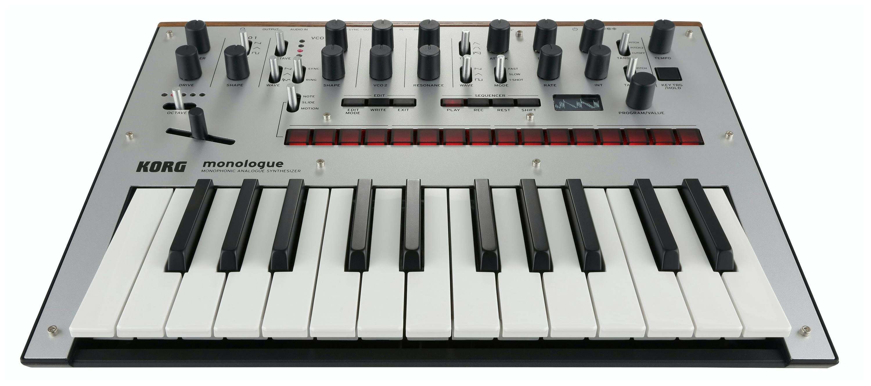 KORG monologue シルバー Korg Monologue Monophonic Analog Synthesizer in Silver - Andertons