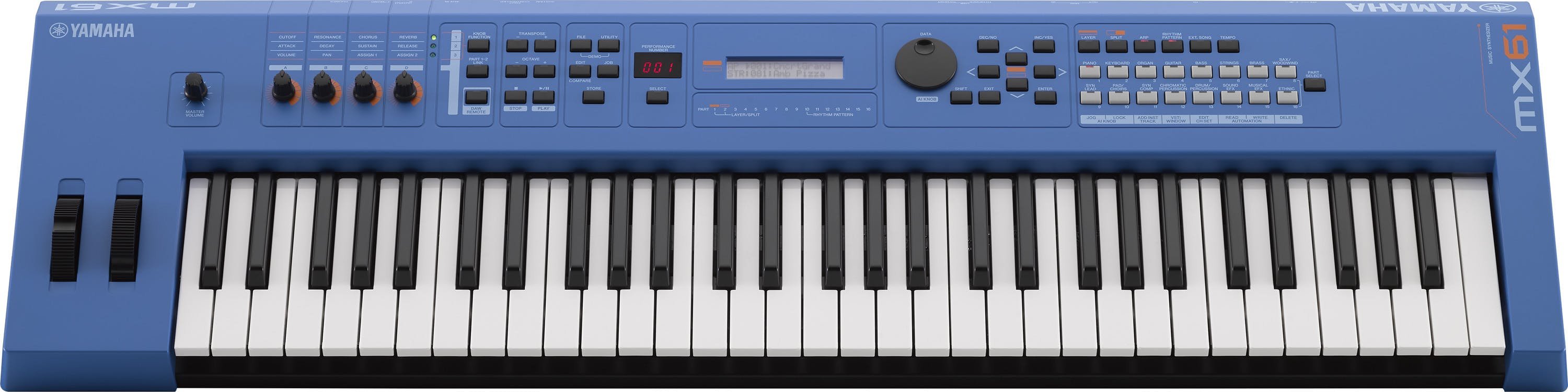 Yamaha MX61 MKII 61 Key Digital Synthesizer in Blue - Andertons