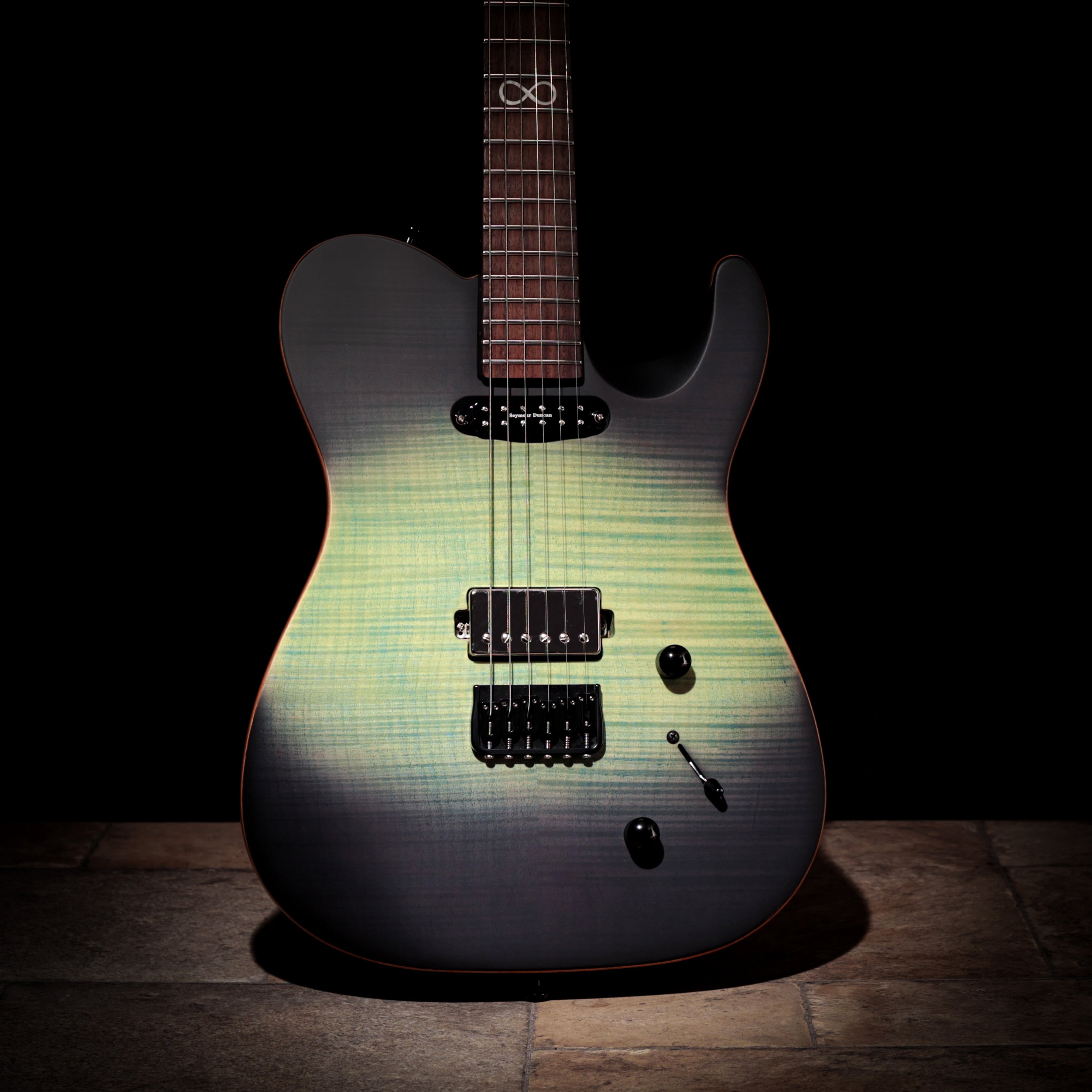 Chapman Law Maker Legacy Electric Guitar in Ocean Moss Blue Rosewood Neck - LMK-LGY-OMG  (5).jpg