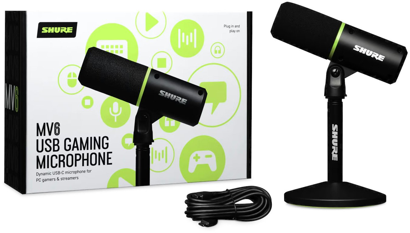Shure Motiv MV6 USB Gaming Microphone - Andertons Music Co