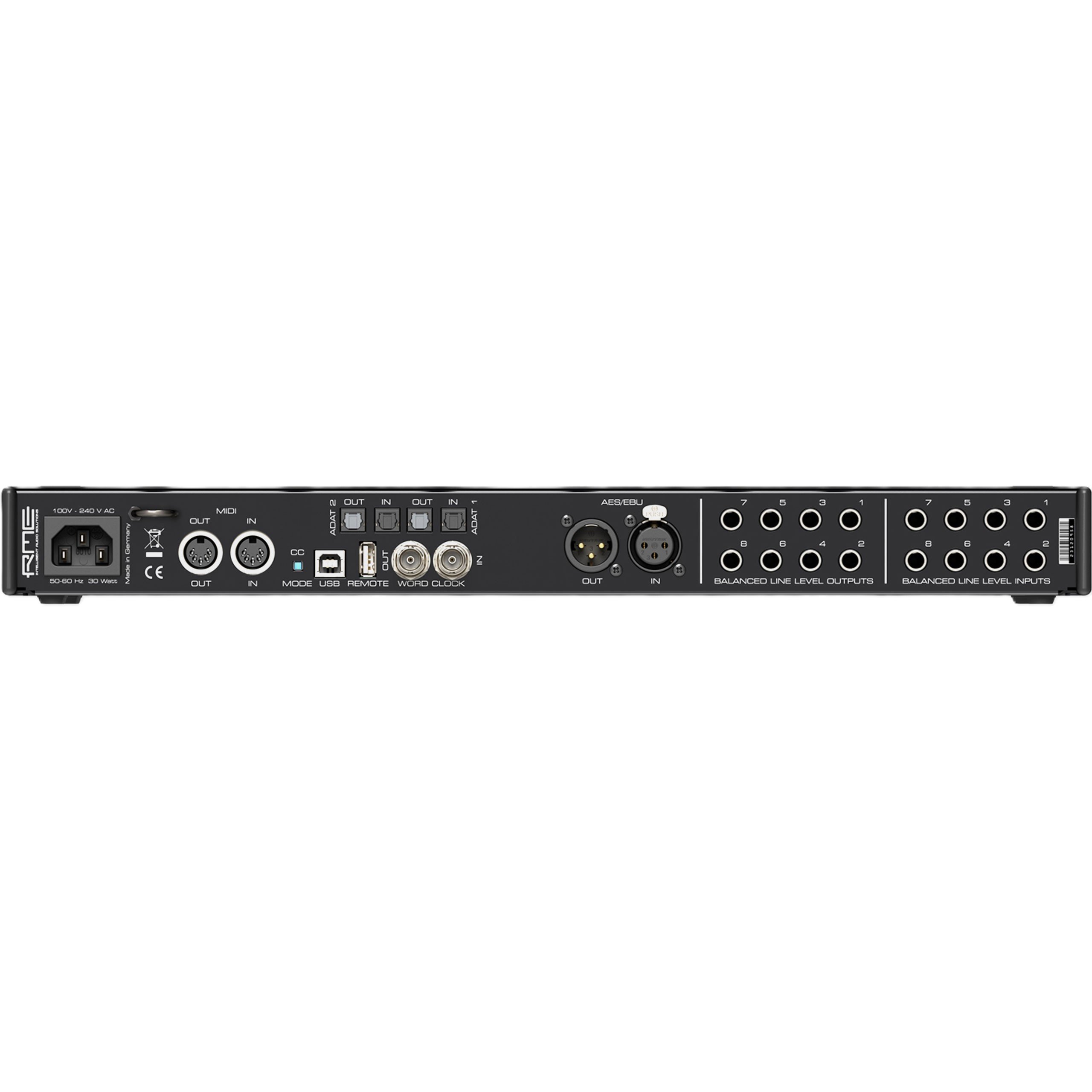 RME Fireface 802 FS Anniversary Edition 60 channel USB 2.0 audio interface,1U - RME Anniversary back .jpg