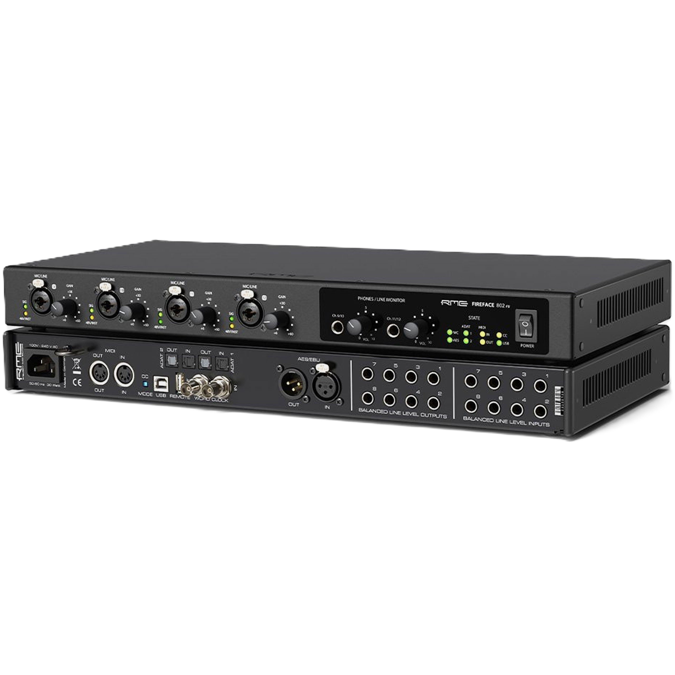 RME Fireface 802 FS Anniversary Edition 60 channel USB 2.0 audio interface,1U - RME Anniversary both.jpg