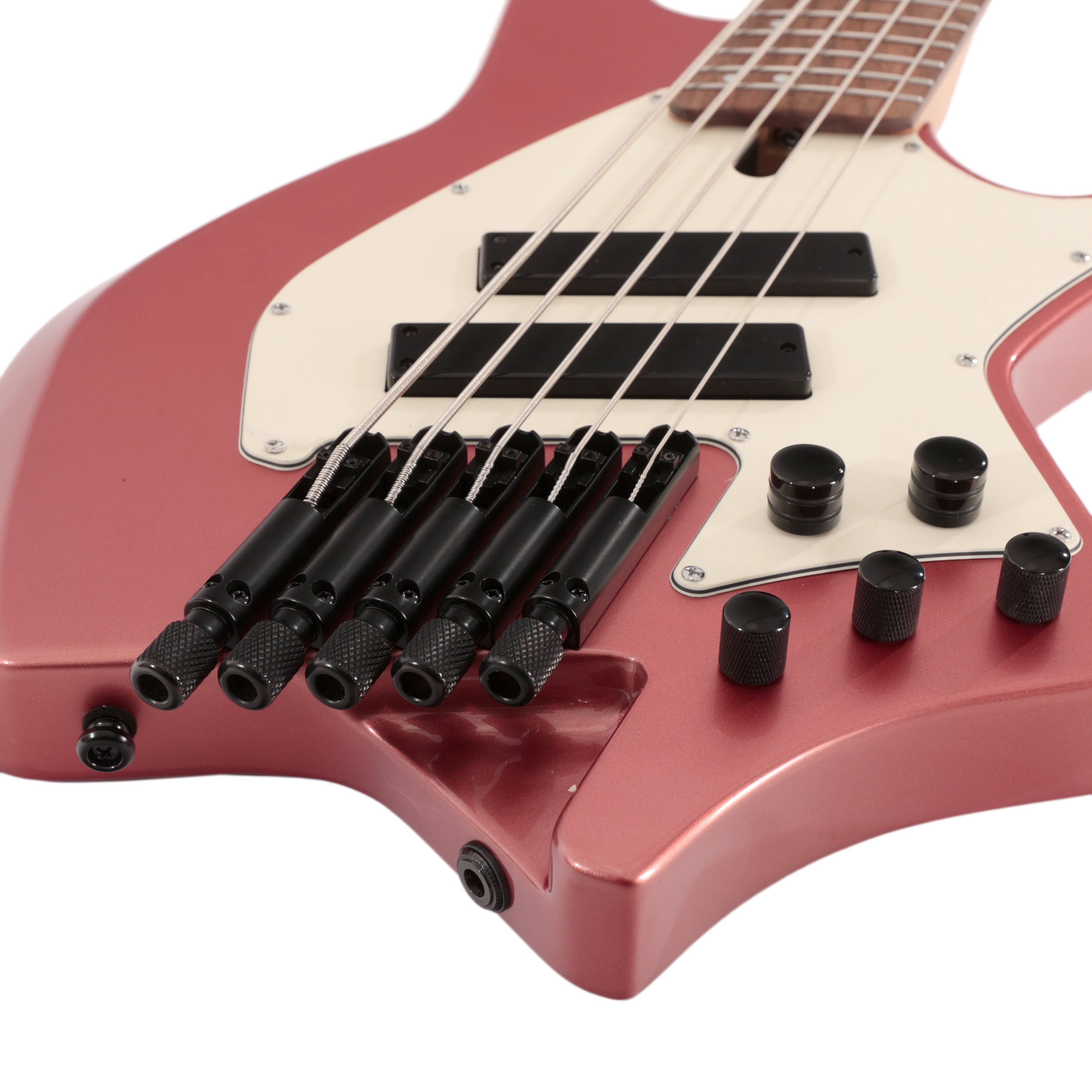 HILS NEXT HNB5 5-String Bass Guitar in Gloss Metallic Rosegold with Fanned Frets - HNB5G-NS-MRG (6).jpg