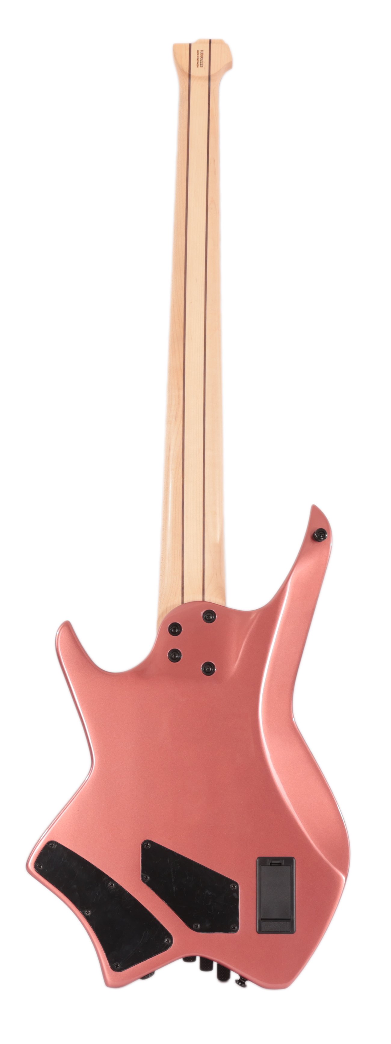 HILS NEXT HNB5 5-String Bass Guitar in Gloss Metallic Rosegold with Fanned Frets - HNB5G-NS-MRG  (3).jpg