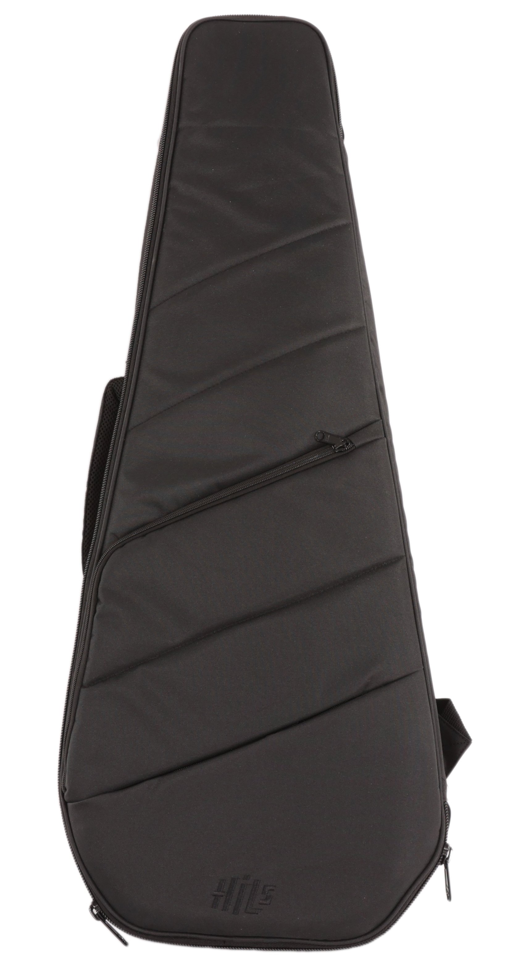 HILS NEXT HNB5 5-String Bass Guitar in Gloss Gunmetal Grey with Fanned Frets - Case.jpg