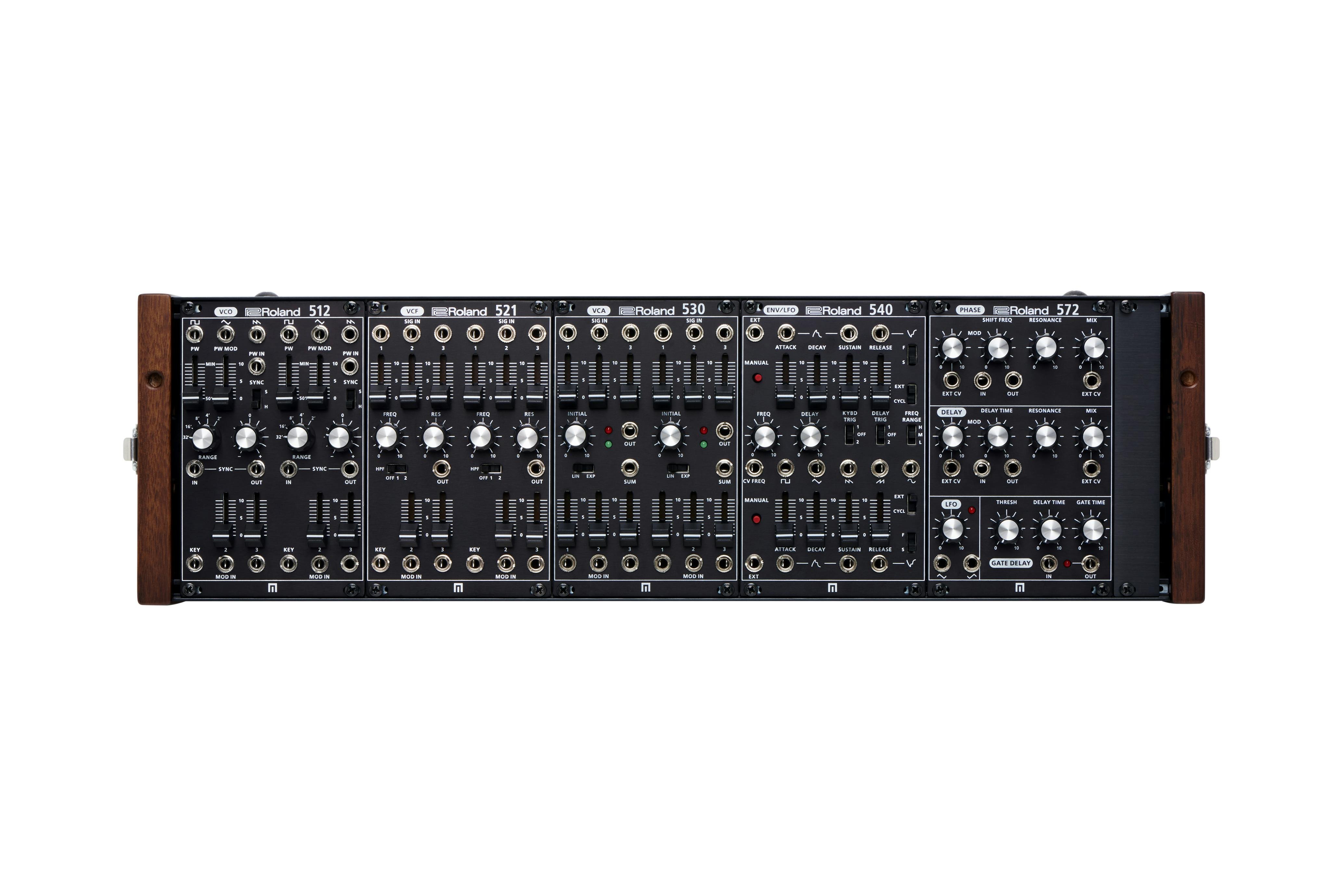 Roland SYSTEM-500 Complete Set Inc. Euro Rack Case - 100775-SYSTEM500_front.jpg