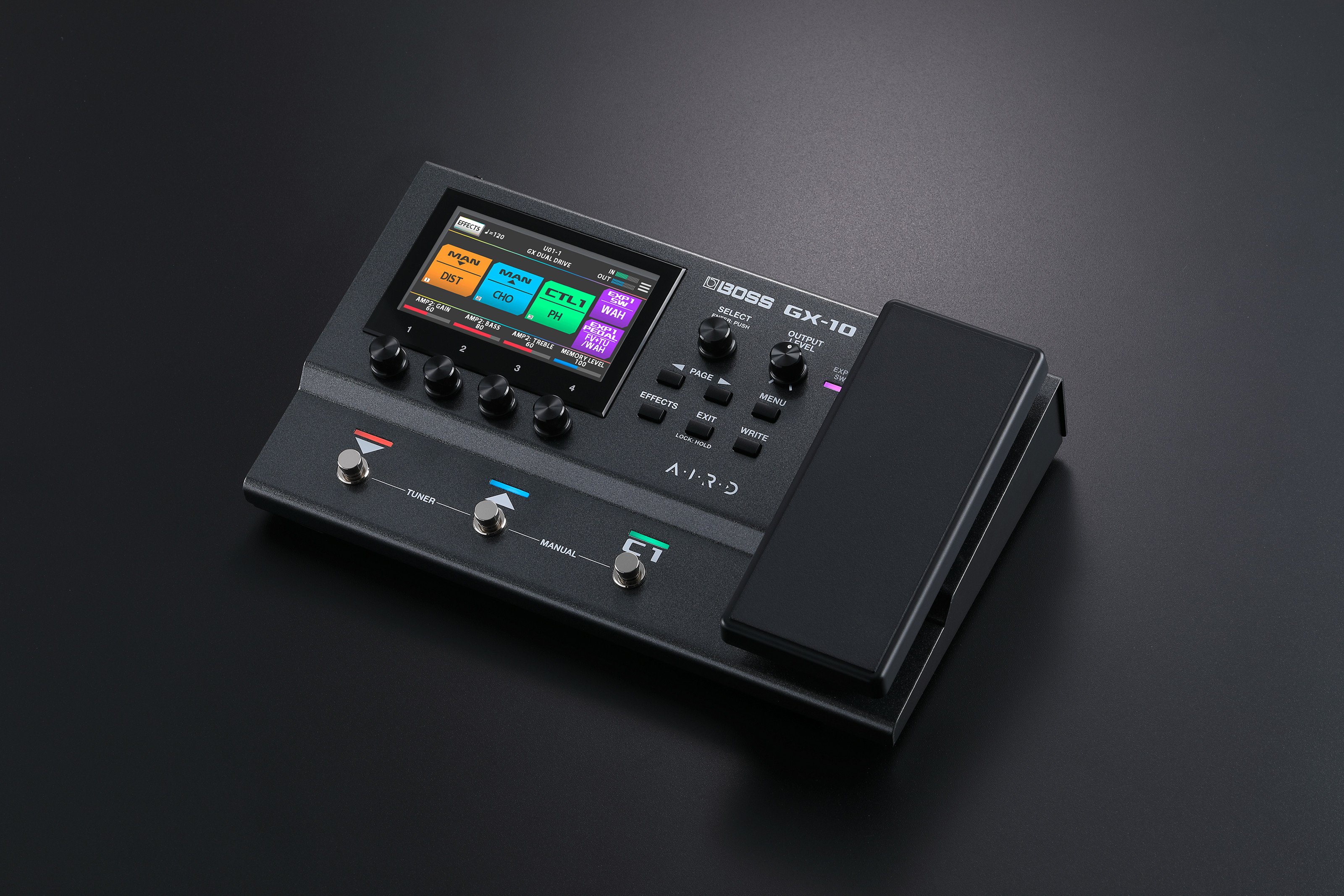 Boss GX-10 Guitar Amp and Multi FX Processor Pedal - GX-10_angle2.jpg