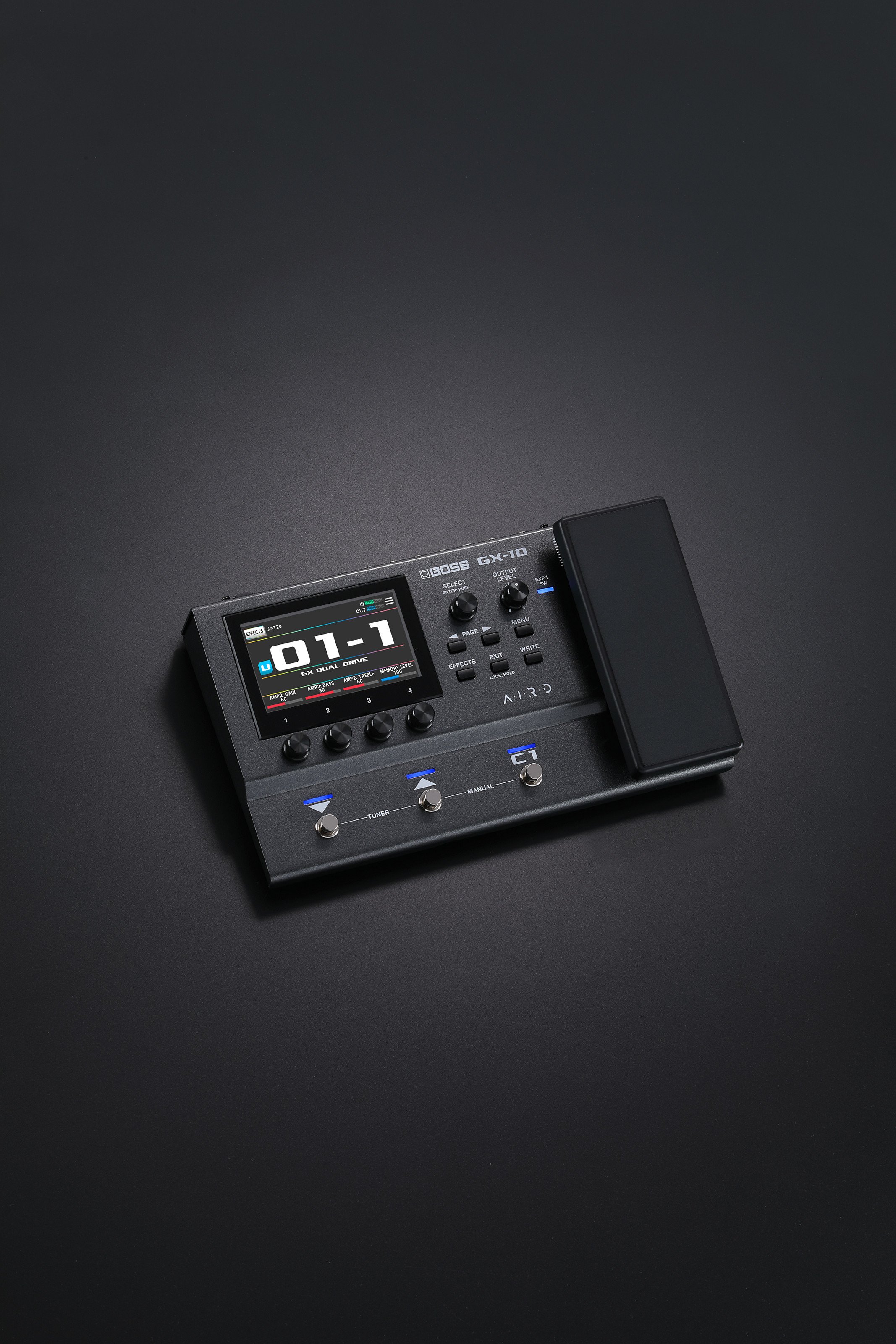 Boss GX-10 Guitar Amp and Multi FX Processor Pedal - GX-10_angle3.jpg