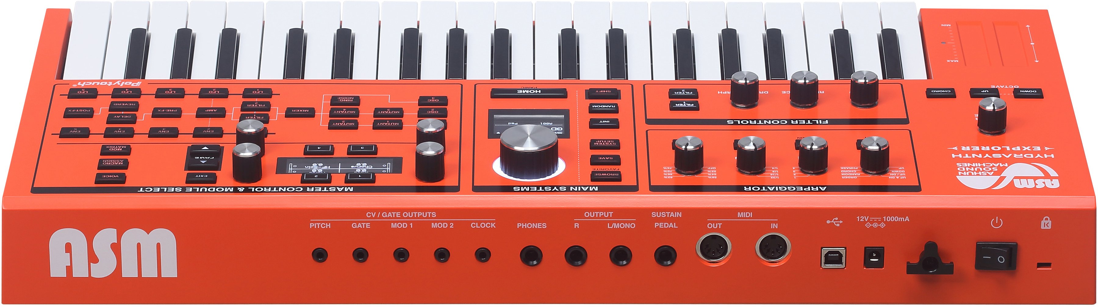 ASM Hydrasynth Explorer 888 with Limited Edition Custom Orange Finish - ASM_HSMK_OG_B01.jpg