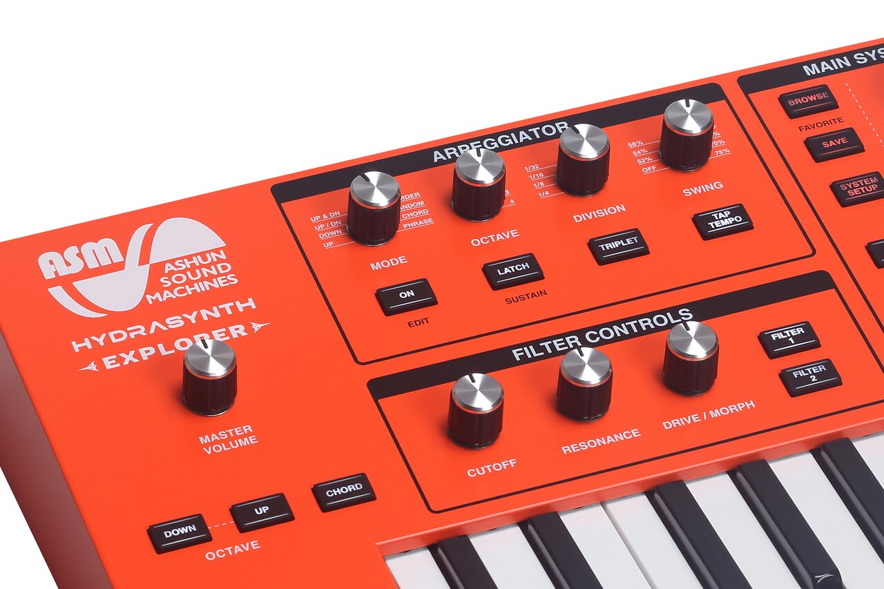 ASM Hydrasynth Explorer 888 with Limited Edition Custom Orange Finish - ASM_HSMK_OG_Z01.jpg
