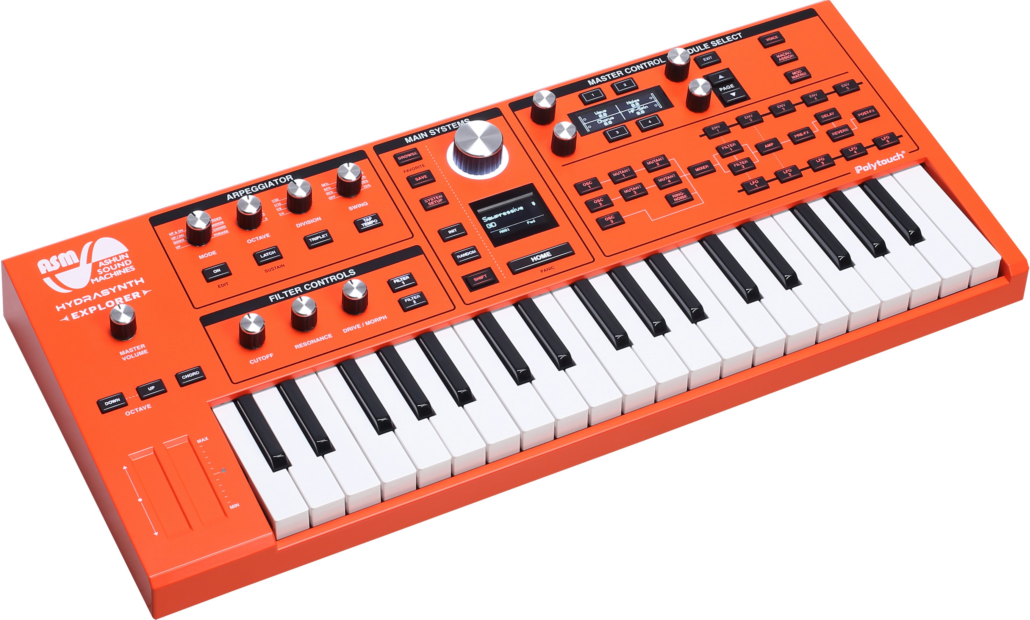 ASM Hydrasynth Explorer 888 with Limited Edition Custom Orange Finish - ASM_HSMK_OG_A01.jpg