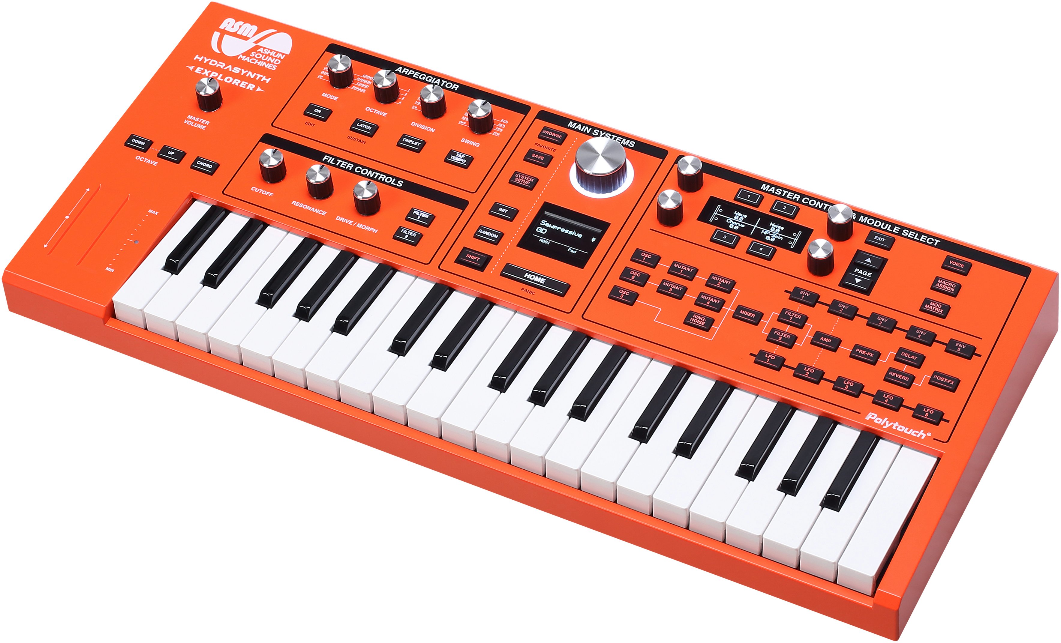 ASM Hydrasynth Explorer 888 with Limited Edition Custom Orange Finish - ASM_HSMK_OG_A02.jpg