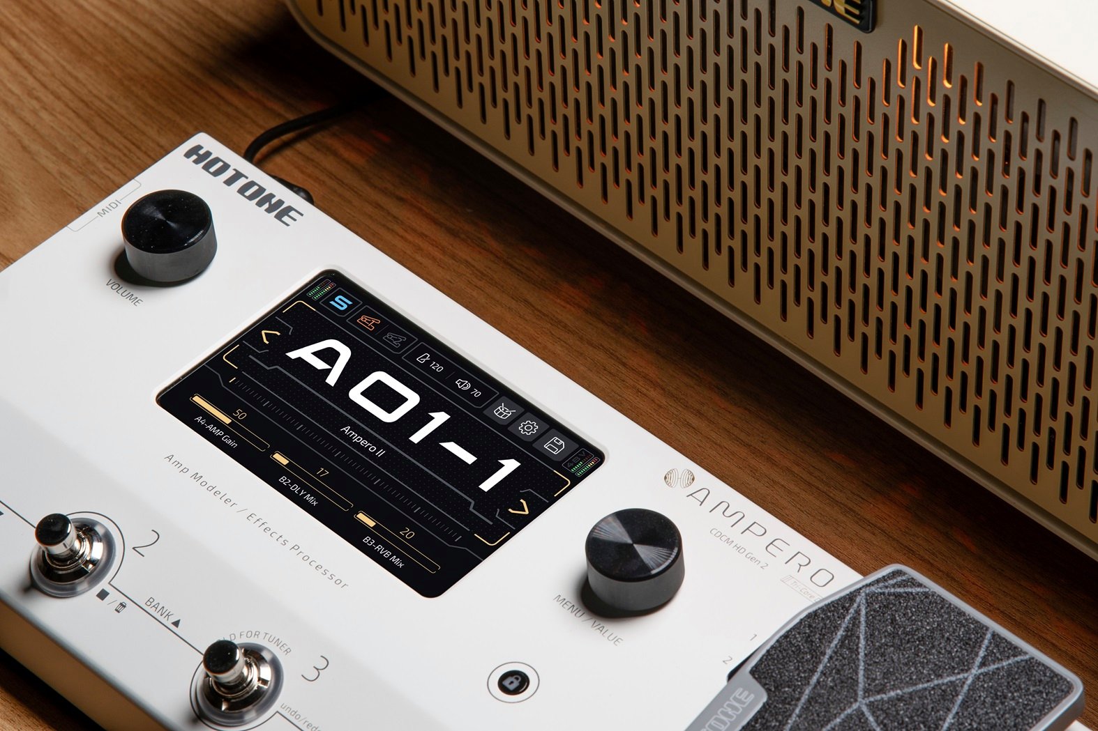 Hotone Ampero II Multi-FX & Amp Modelling Pedal - Ampero II_Without Logo_V06_240929.jpg
