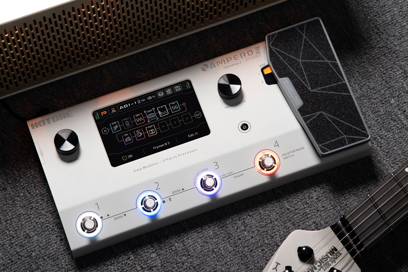 Hotone Ampero II Multi-FX & Amp Modelling Pedal - Ampero II_Without Logo_V09_241008.jpg