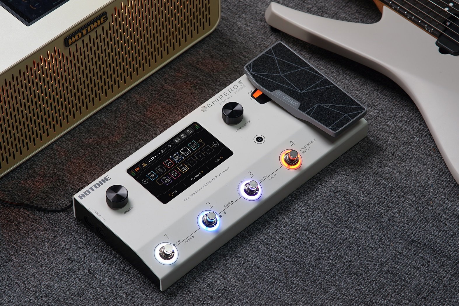 Hotone Ampero II Multi-FX & Amp Modelling Pedal - Ampero II_Without Logo_V10_241008.jpg