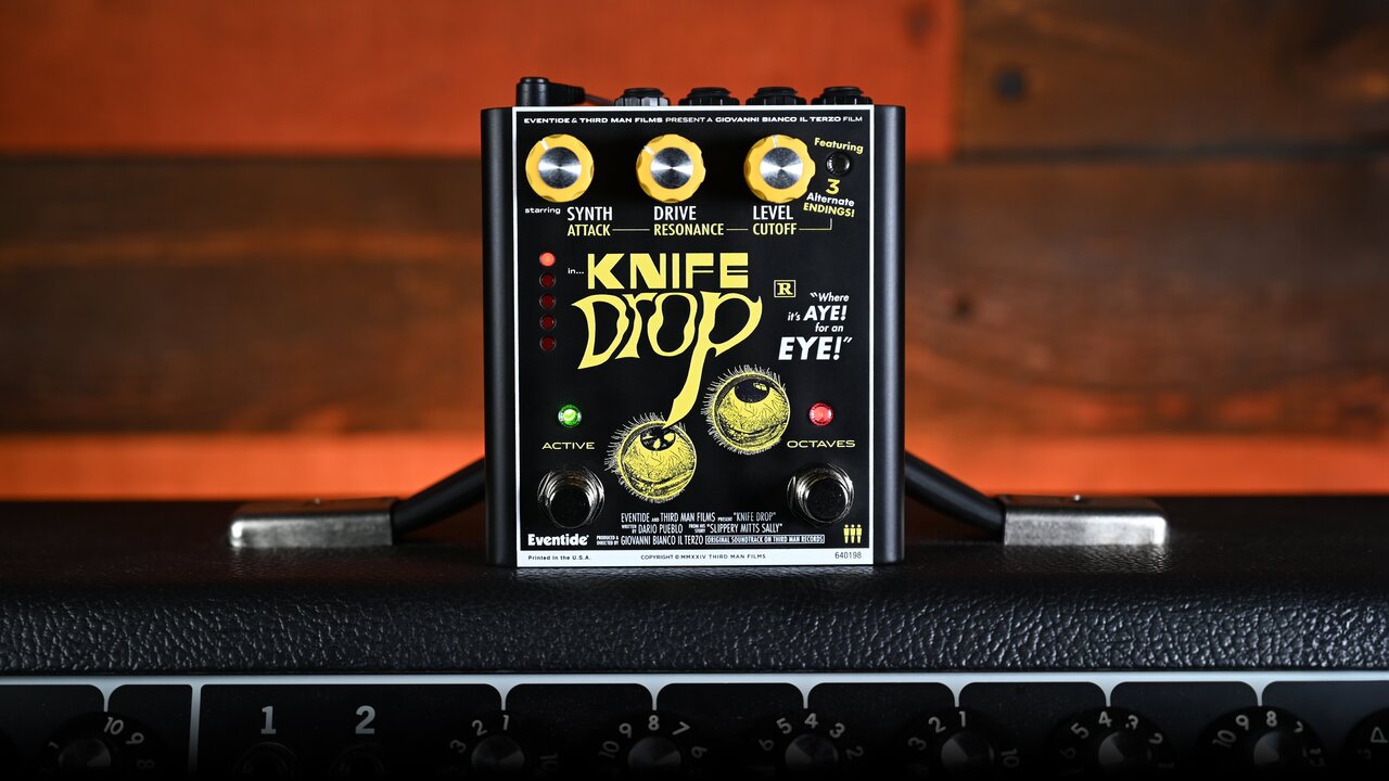 Eventide Knife Drop Fuzz Octave Pedal with Monophonic Synth