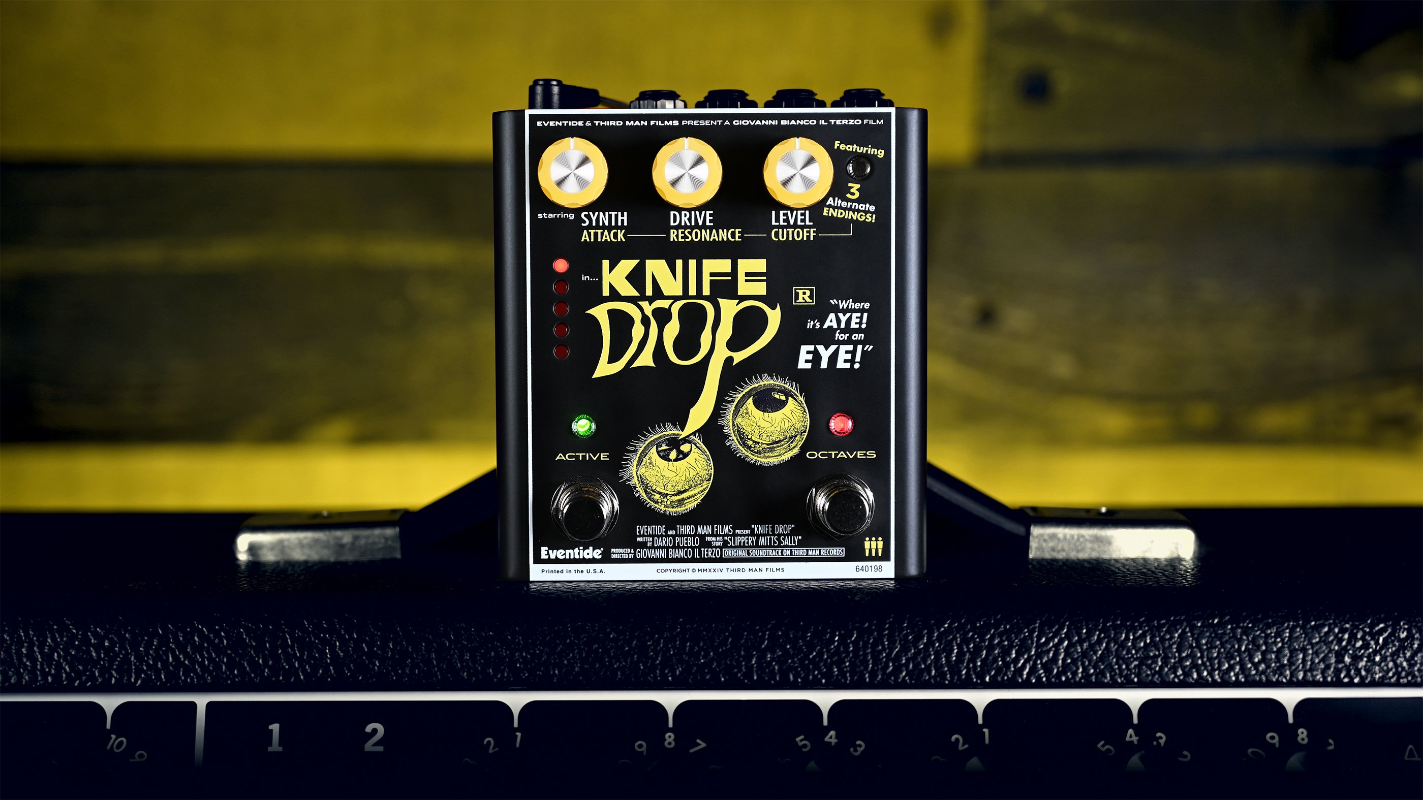Eventide Knife Drop Fuzz Octave Pedal with Monophonic Synth