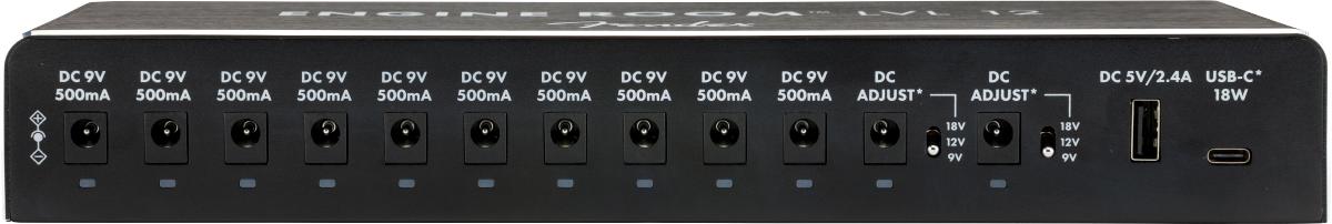 Fender Lvl12 Engine Room Pedal Power Supply in Black - 0230104013_fen_acc_frt_2_nr (1).jpg