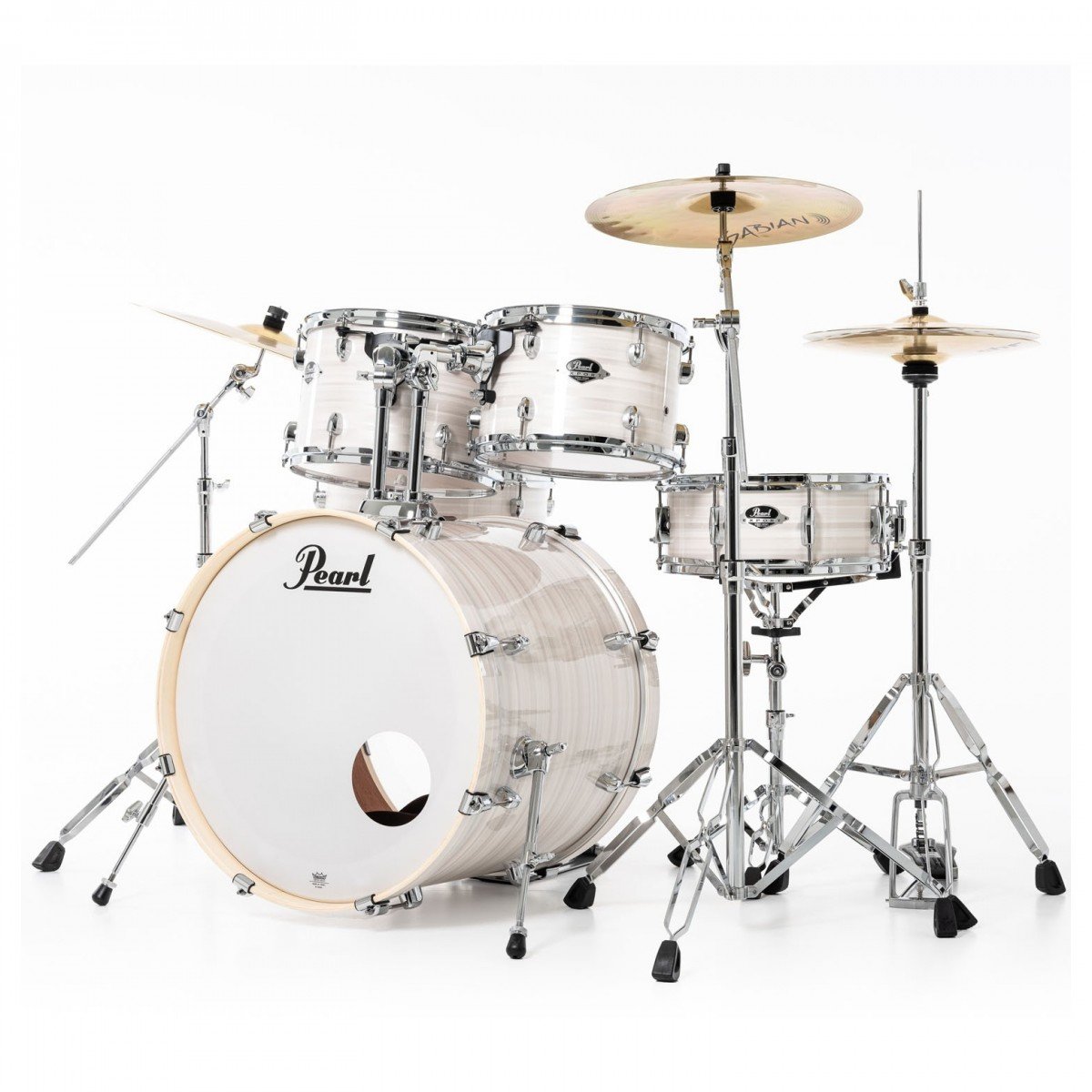 Pearl Export 22" Acoustic Drum Kit in Slipstream White - Pearl Export 5 pc Drum Set in Slipstream White 2.jpg