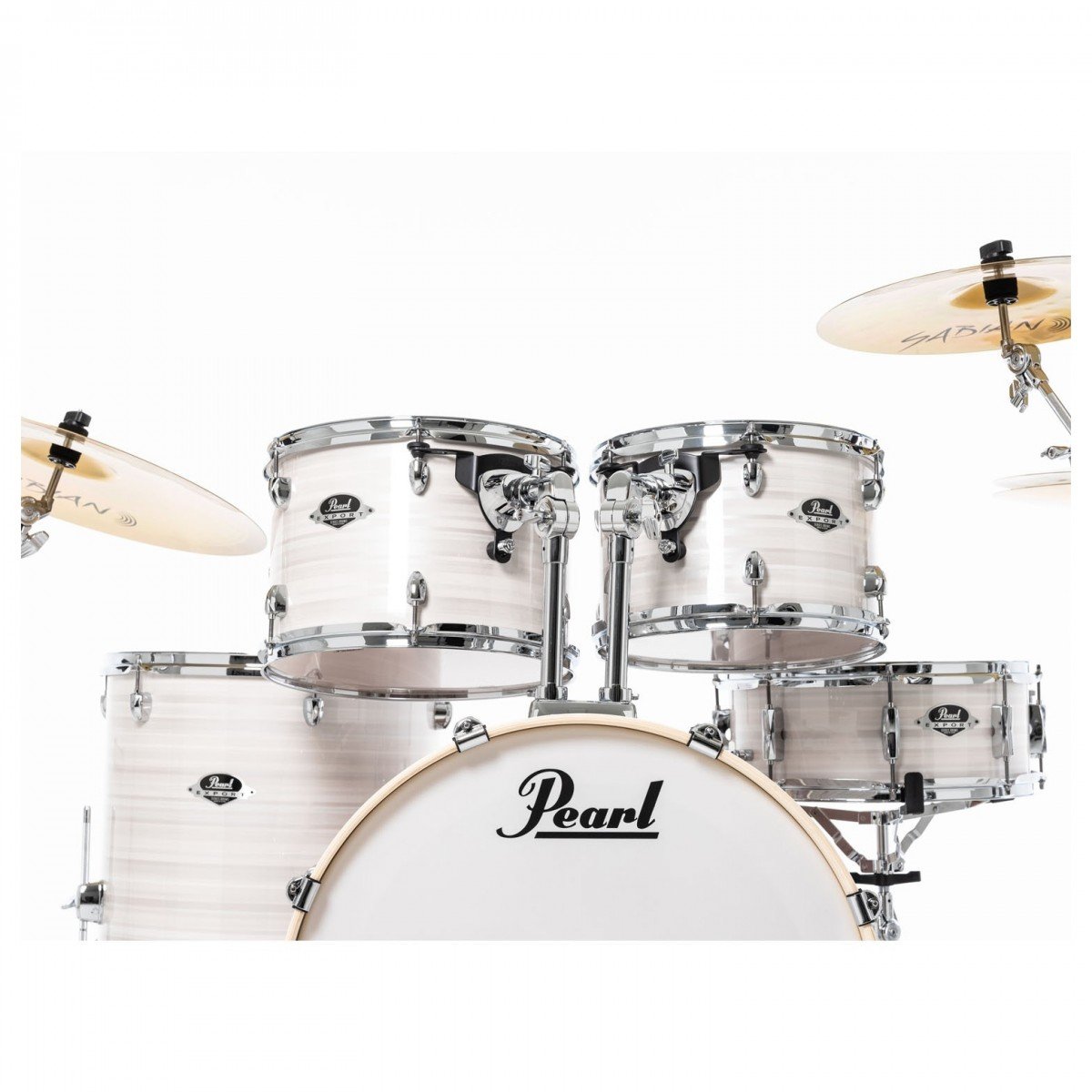 Pearl Export 22" Acoustic Drum Kit in Slipstream White - Pearl Export 5 pc Drum Set in Slipstream White 6.jpg