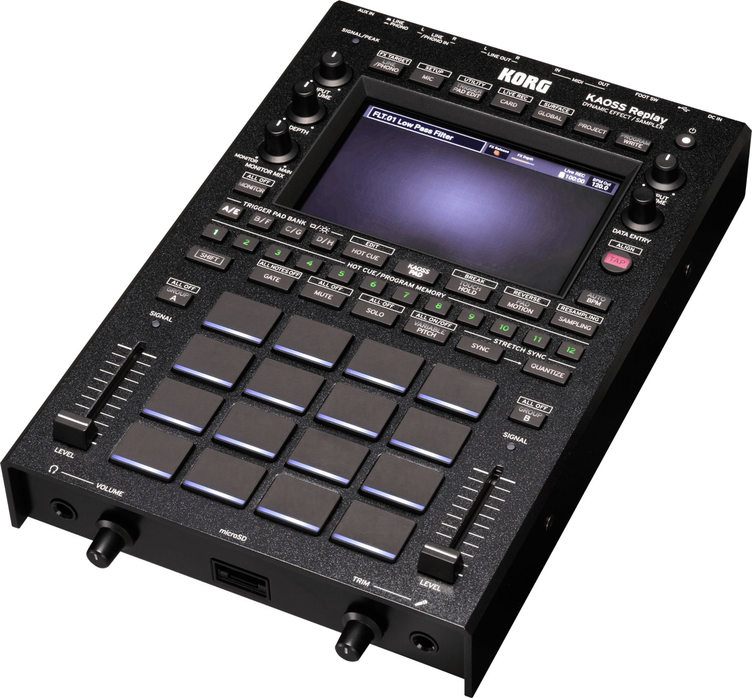 Korg Kaoss Replay Dynamic Effect & Sampler - KAOSS-REPLAY-KAOSS_Replay_slant.jpg