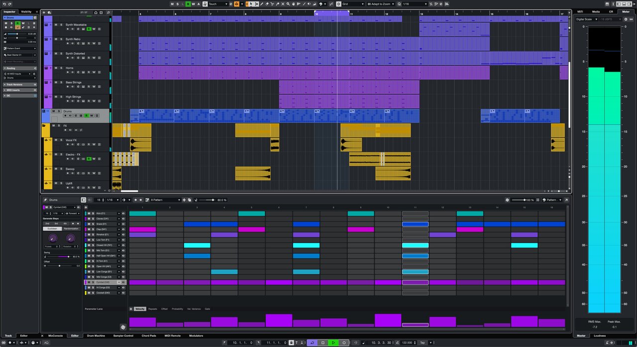 Steinberg Cubase Artist 14 Retail Edition Upgrade from AI 12-14 Only - Cubase_Artist_14_Pattern_Editor.jpg