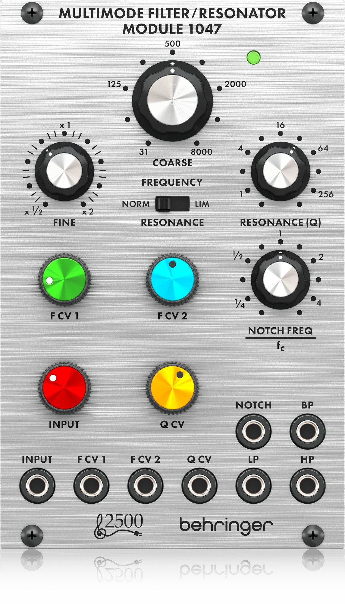 Behringer Multimode Filter / Resonator Module 1047 2500 Series Eurorack Module - 442468-MULTIMODE-FILTER-RESONATOR-MODULE-1047_P0E94_Top_XL.jpg