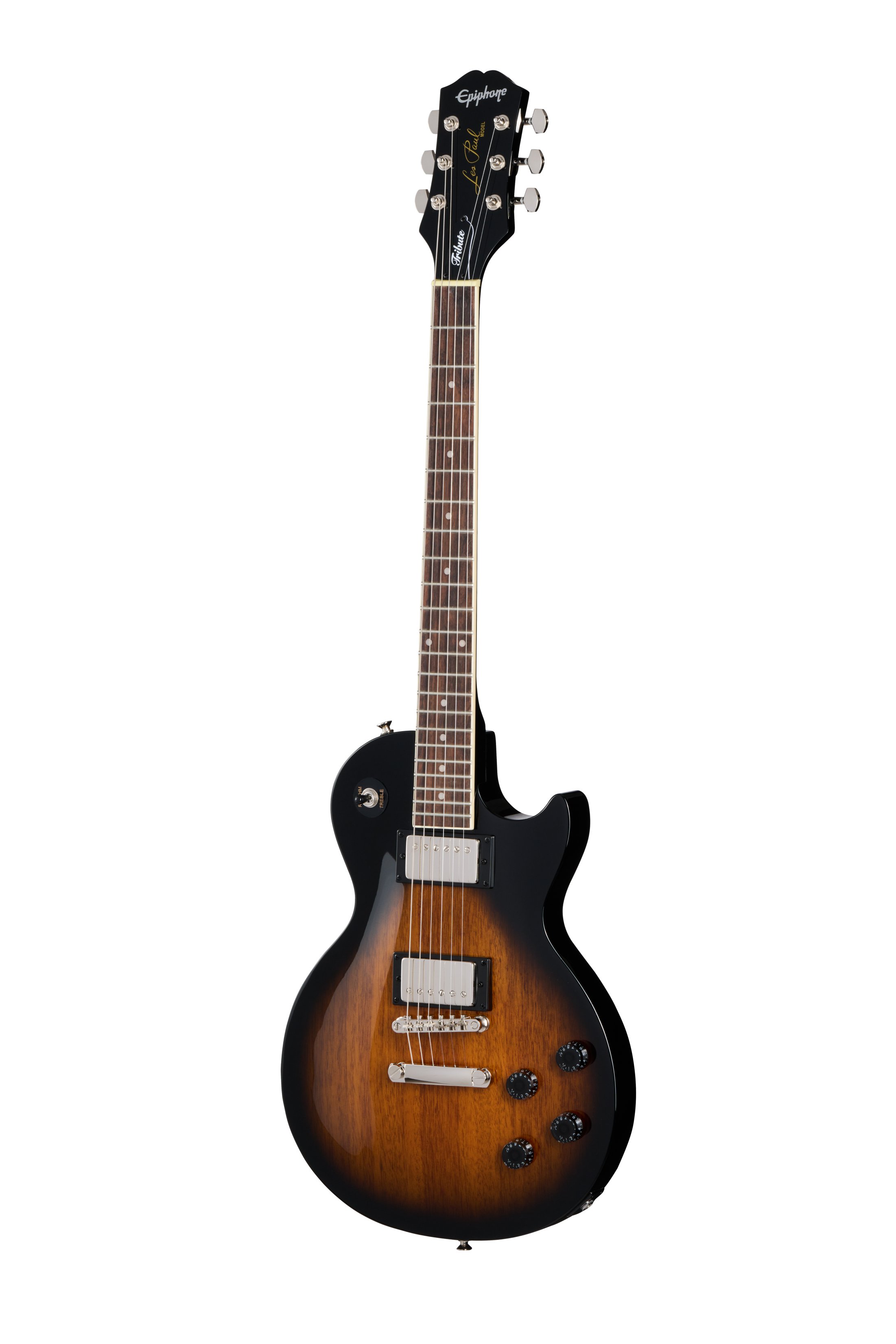 Epiphone Inspired by Gibson Les Paul Tribute Electric Guitar in Vintage Sunburst - E1LPOVSNH1_front.jpg