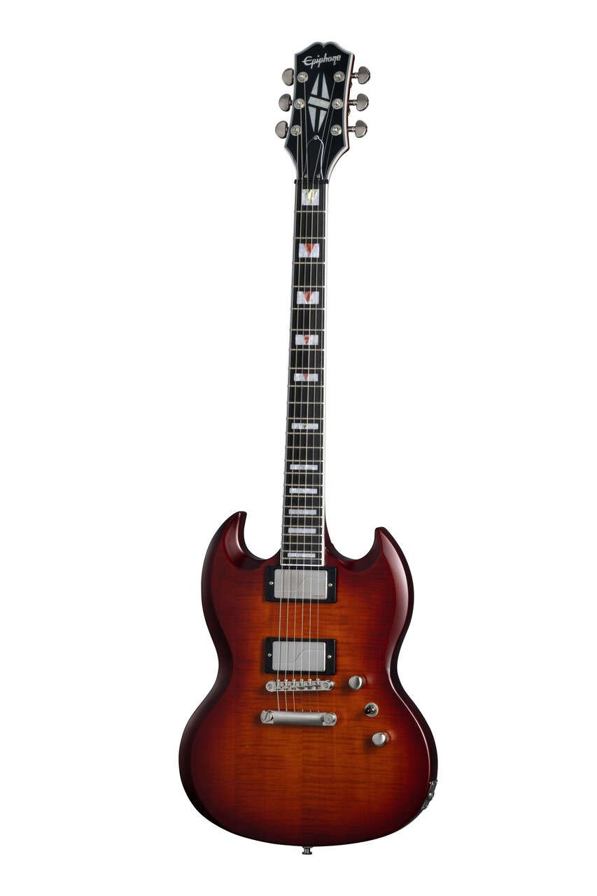 Epiphone Inspired by Gibson SG Prophecy Electric Guitar in Aged Bengal Tiger Burst - EPIEISGYABTBN101.jpg