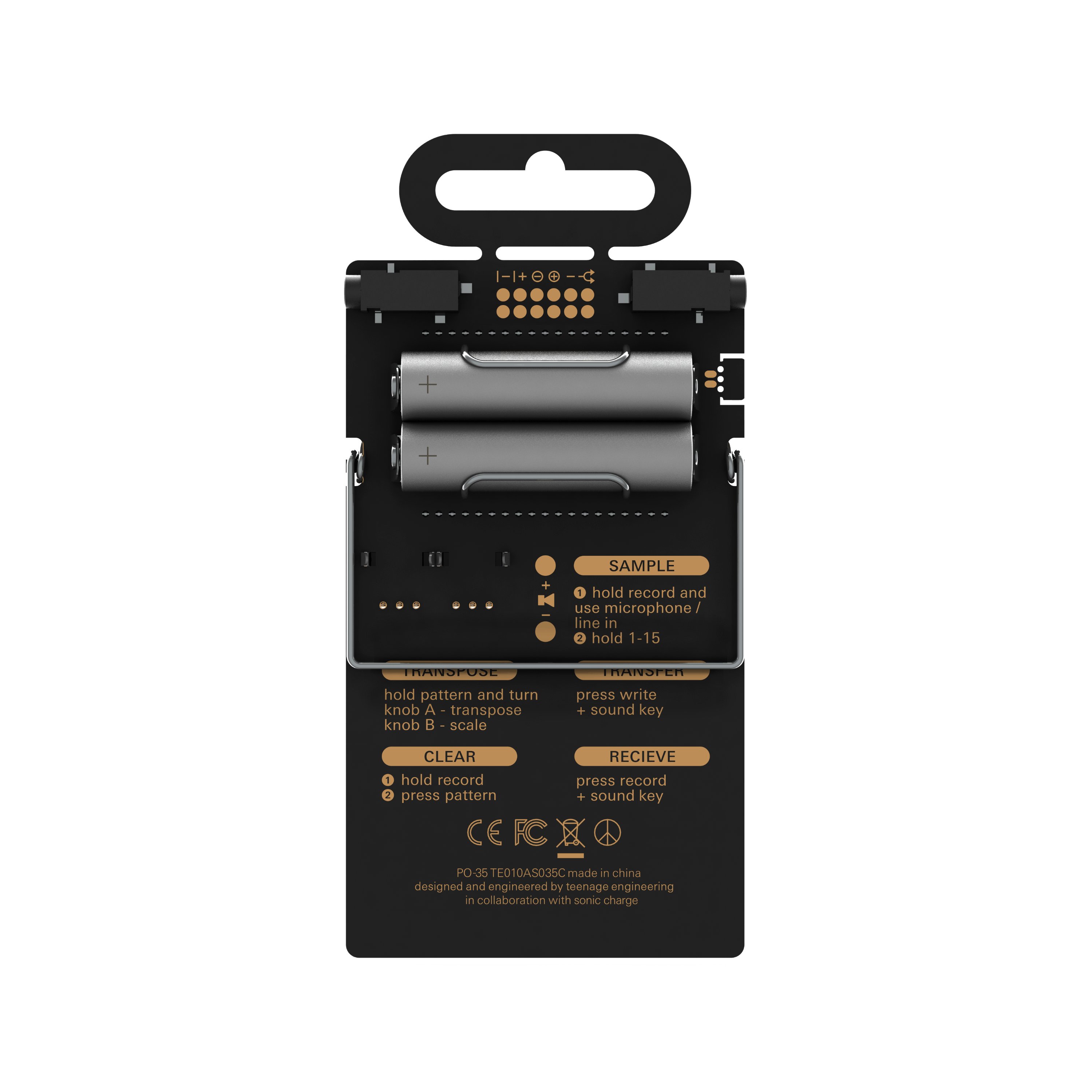 Teenage Engineering PO-35 Speak Pocket Operator - 261467-Speak Rear.jpg