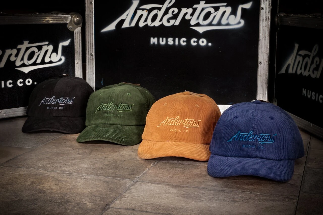 Andertons Music Co. Cord 6-Panel Embroidered Logo Cap In Oxford Navy - CH-BLK  CH-CML  CH-NVY   CH-OLV (12).jpg