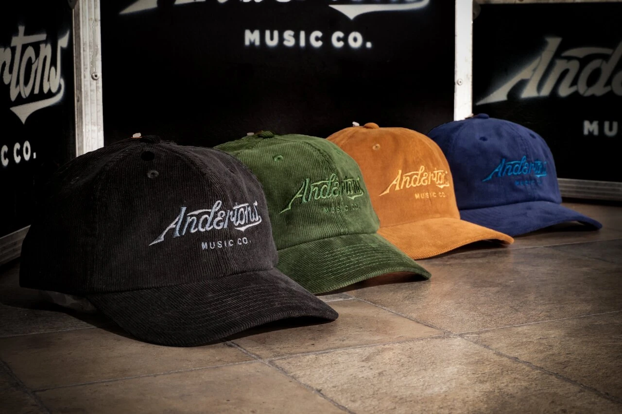 Andertons Music Co. Cord 6-Panel Embroidered Logo Cap In Camel Brown - CH-BLK  CH-CML  CH-NVY   CH-OLV (11).jpg