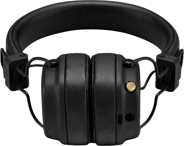 d6 Marshall MAJOR Ⅳ　ブラック　bluetooth Marshall Major IV Bluetooth Headphones, Black