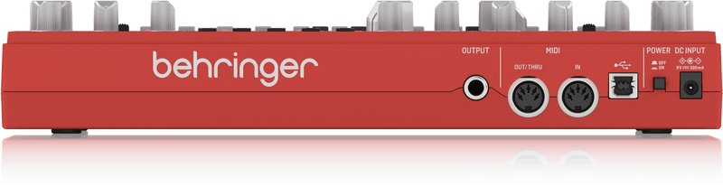 Behringer TD-3 Analogue Bass Line Synthesizer in Red - 361922-TD-3-RD_P0E24_Rear_L.jpg