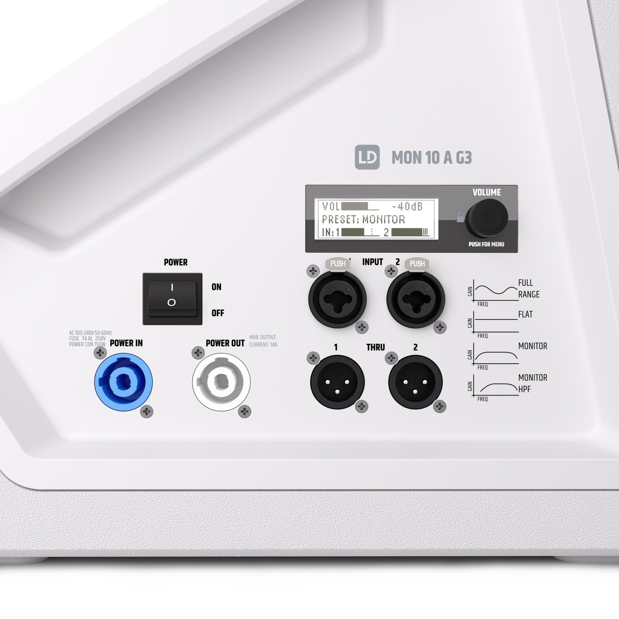 LD Systems MON 10 A G3 W Powered Stage Monitor in White - LDMON10AG3W (5).jpg