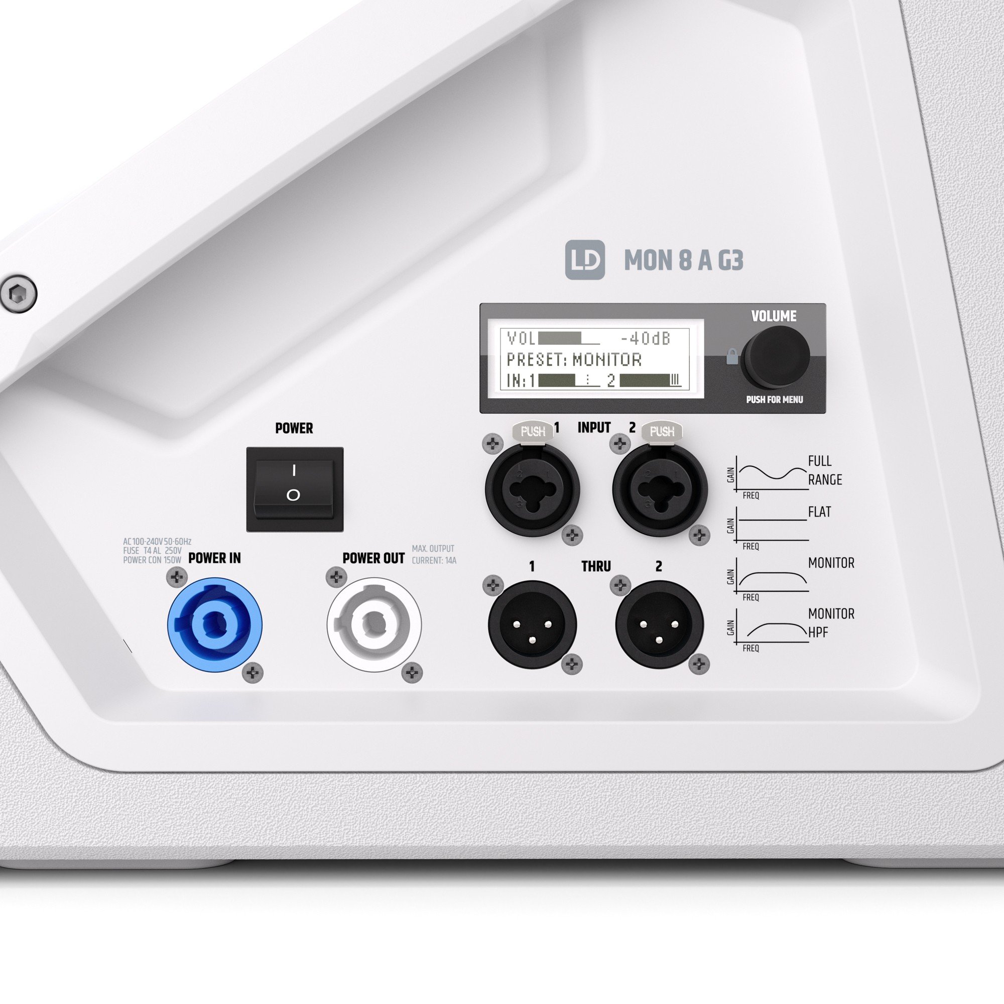 LD Systems MON 8 A G3 W Powered Stage Monitor in White - LDMON8AG3W (4).jpg