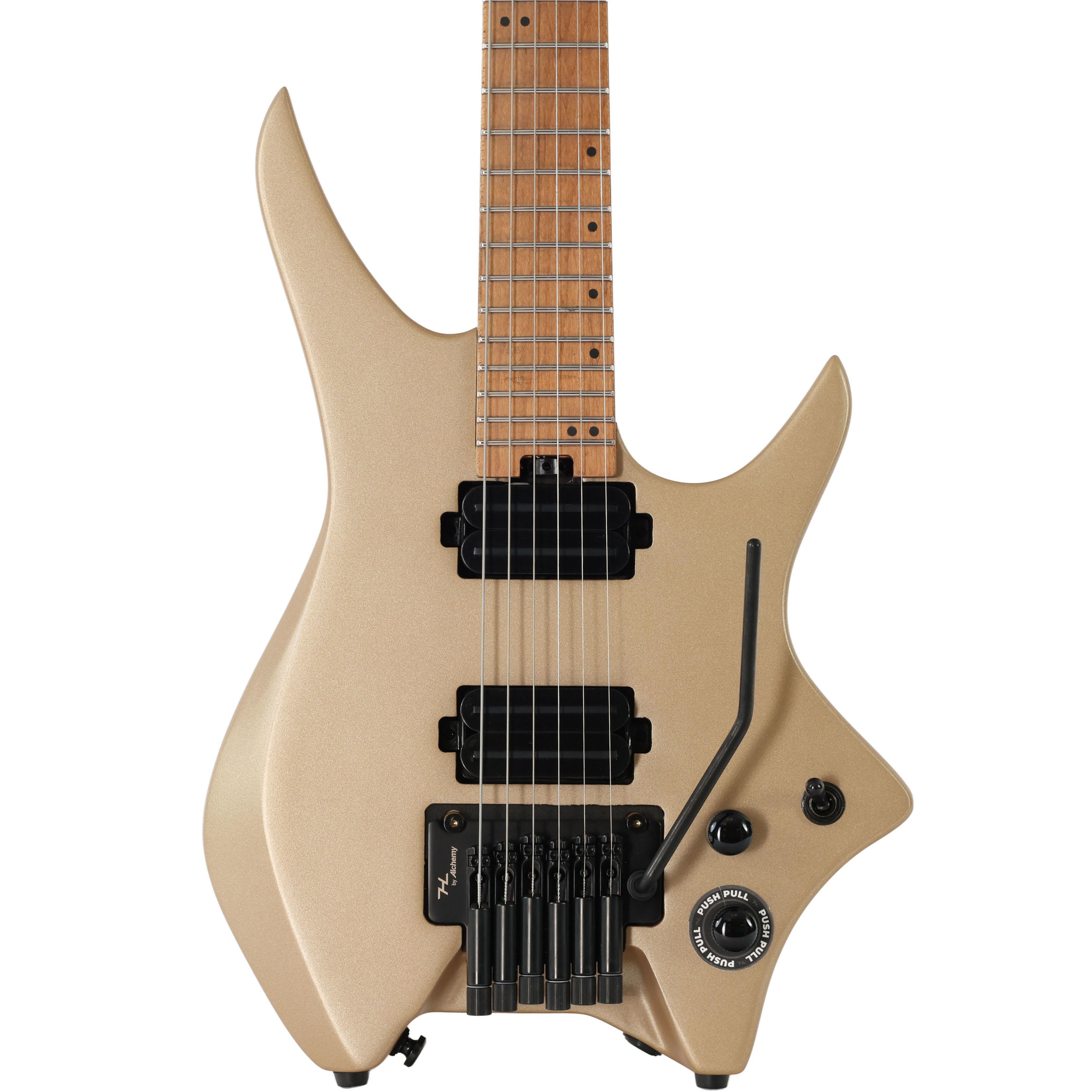 HILS NEXT HN4 Headless Electric Guitar in Satin Summer Sand - HN4SSS-Photo-Body.jpg