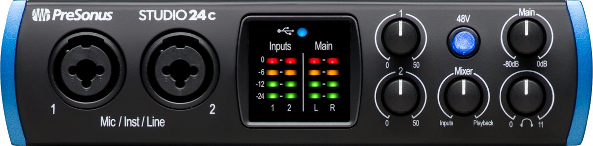 PreSonus Studio 24c -  2x2, 192 kHz, USB-C Interface w/ MIDI I/O - STUDIO24C.jpg