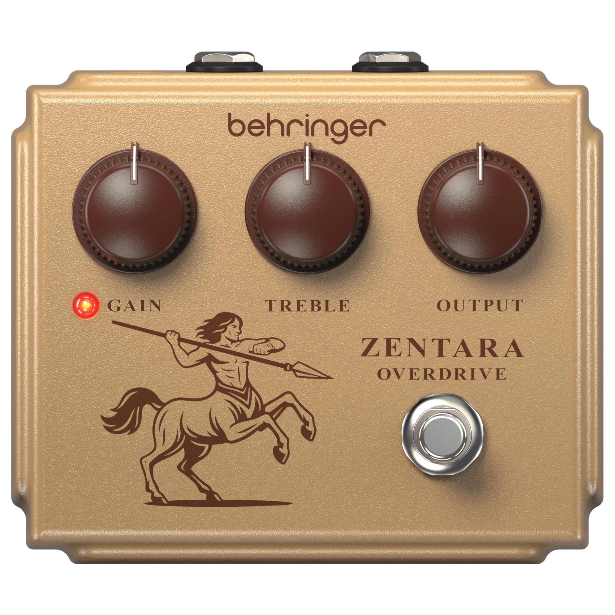 Behringer Zentara Overdrive Pedal in Gold - 0709-AKP86-001-Front-New.jpg