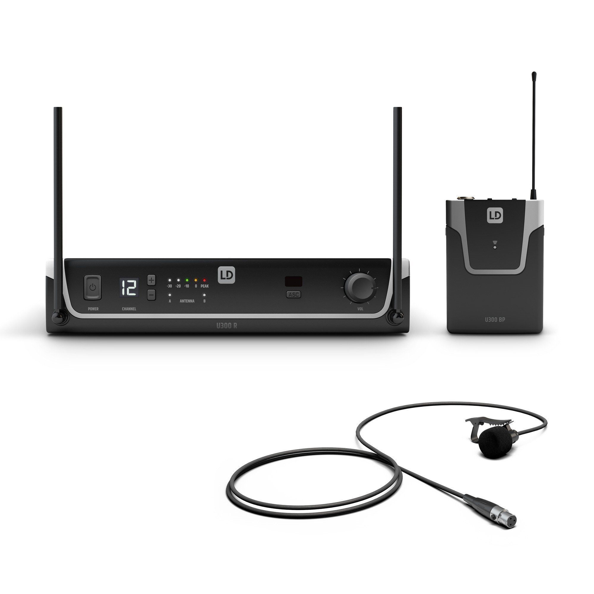 LD Systems Wireless Microphone System with Bodypack and Lavalier Microphone - 823 - 832 MHz + 863 - 865 MHz - LDU308BPL (1).jpg