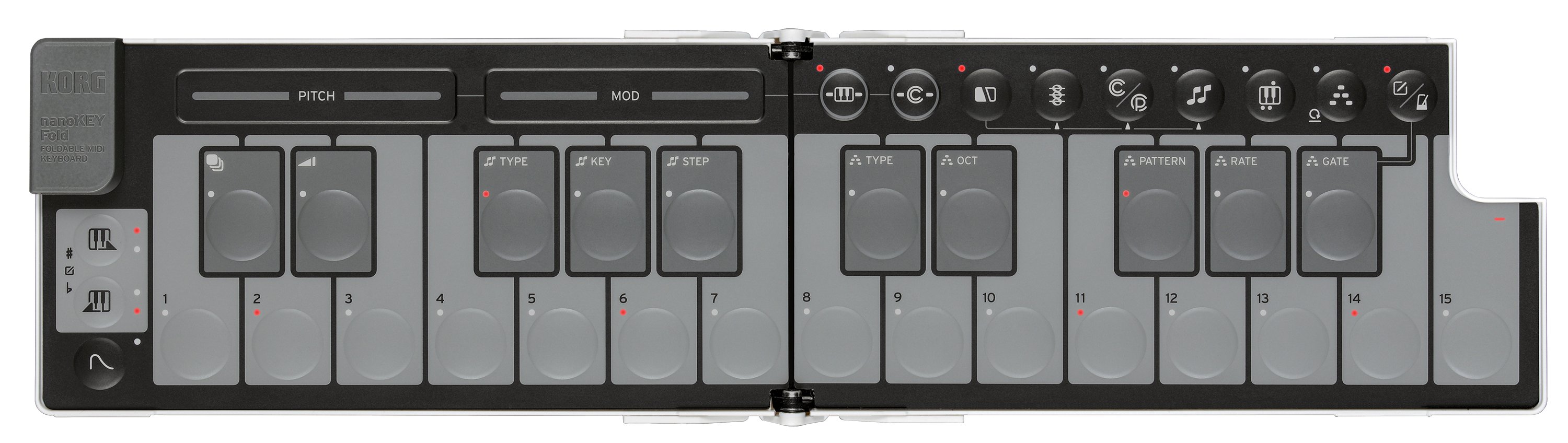 Korg nanoKEY Fold MIDI Keyboard In White - NANOKEY-FD-WH (2).jpg