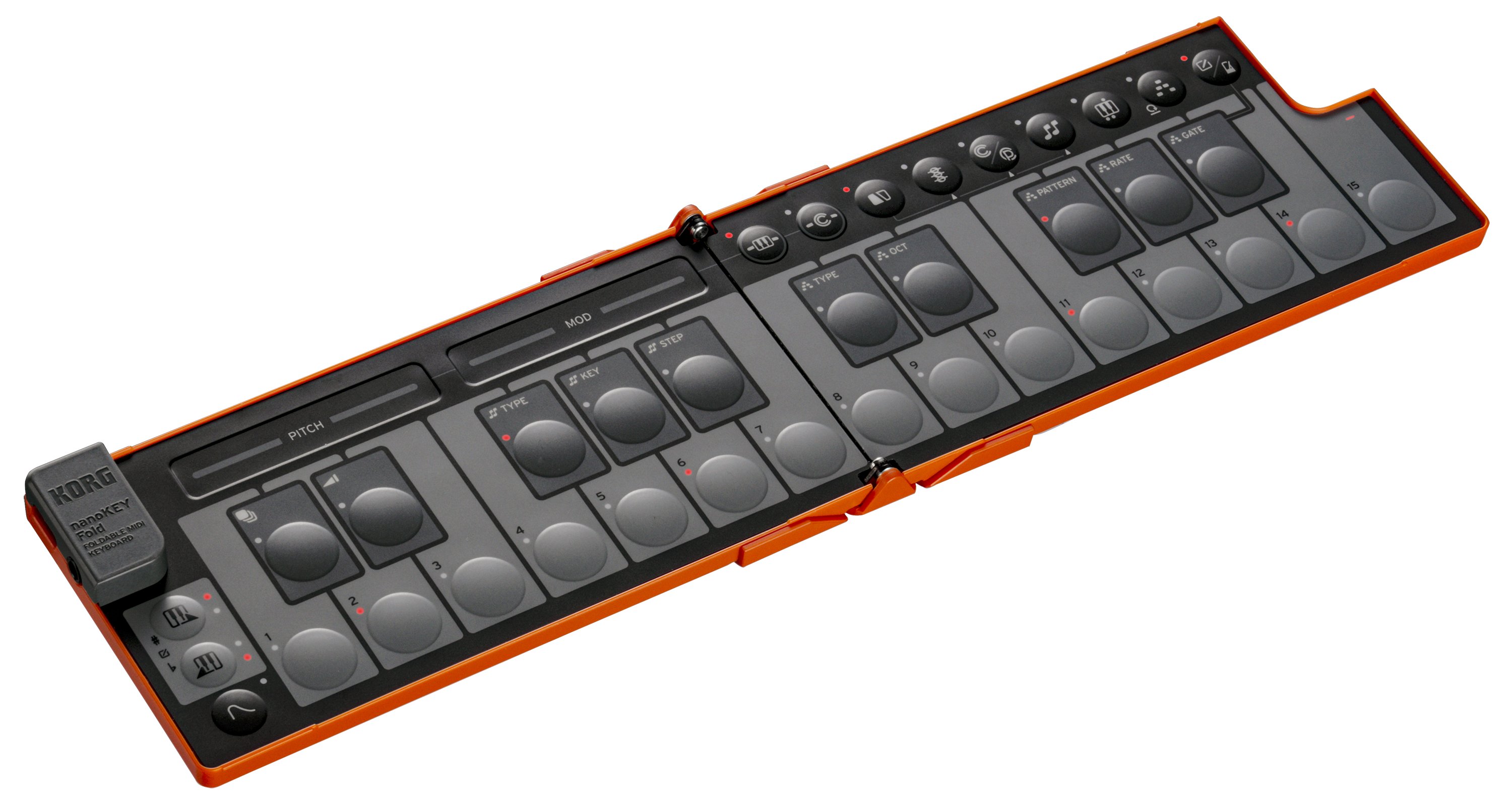 Korg nanoKEY Fold MIDI Keyboard In Lava Orange - NANOKEY-FD-LO (5).jpg