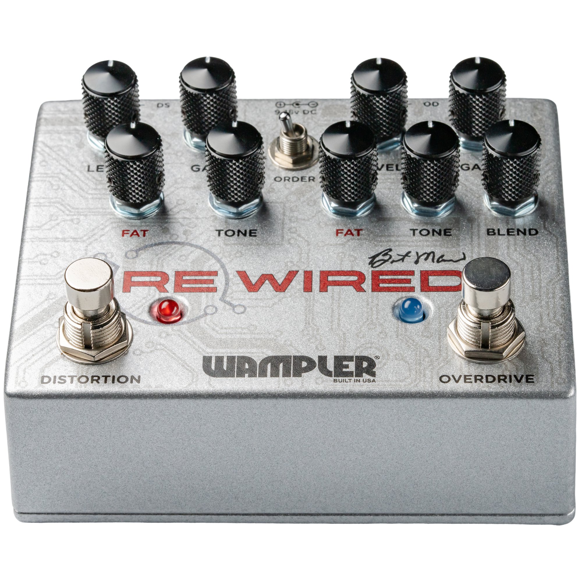 Wampler ReWired Brent Mason Signature Overdrive and Distortion Pedal - Wampler_Brent_Mason_ReWired_Front.jpg