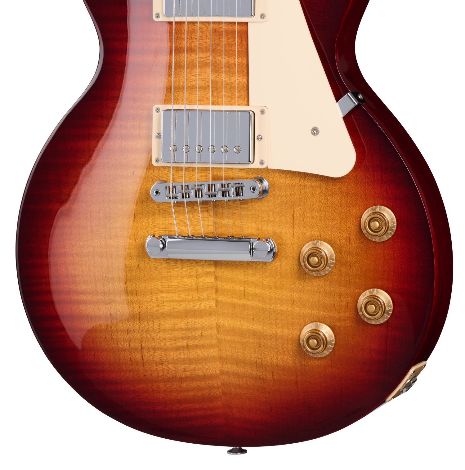 Gibson Les Paul Studio Session Electric Guitar in Bourbon Burst - LPSTAA01B8CH1_knobs.jpg