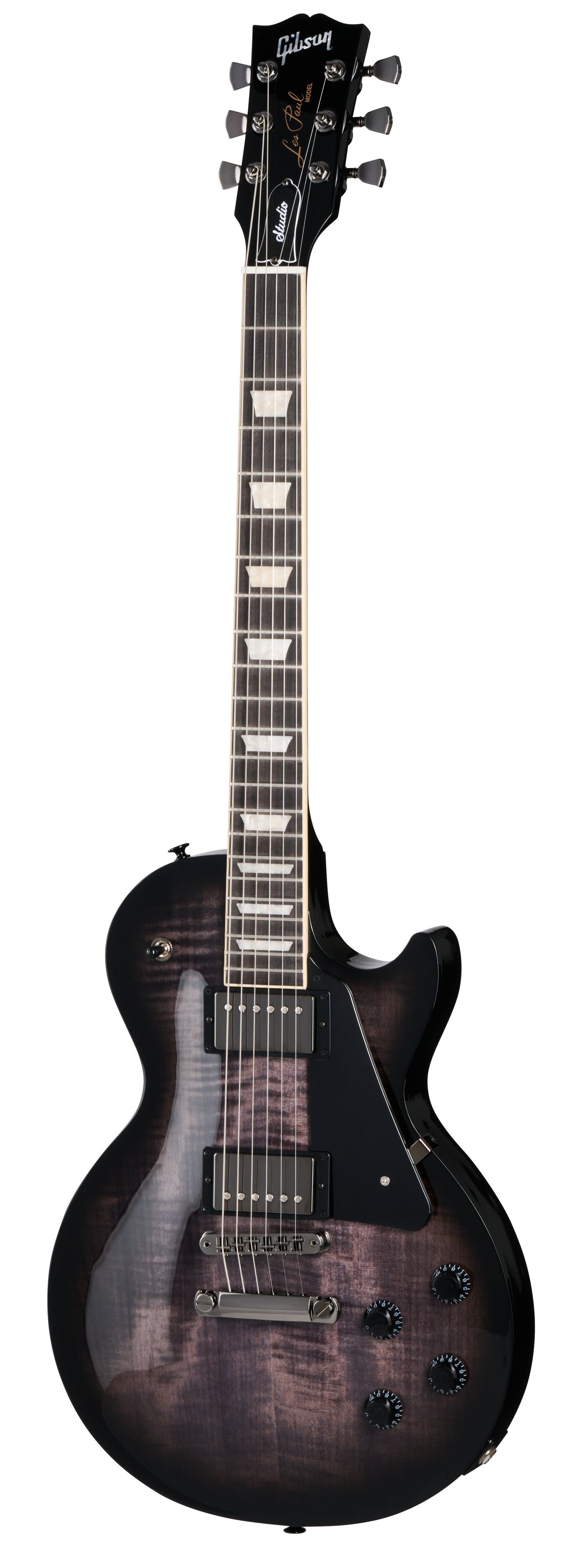 Gibson Les Paul Studio Session Electric Guitar in Translucent Ebony Burst - LPSTAA01E2BN1_front.jpg