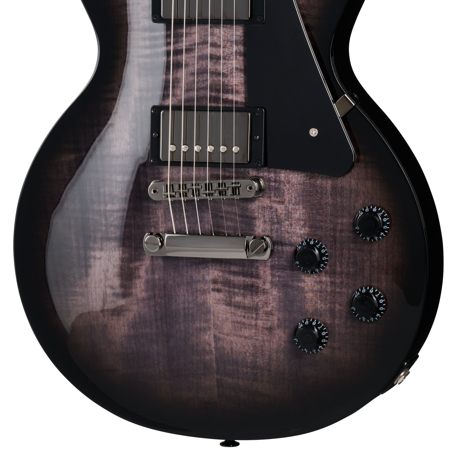 Gibson Les Paul Studio Session Electric Guitar in Translucent Ebony Burst - LPSTAA01E2BN1_knobs.jpg