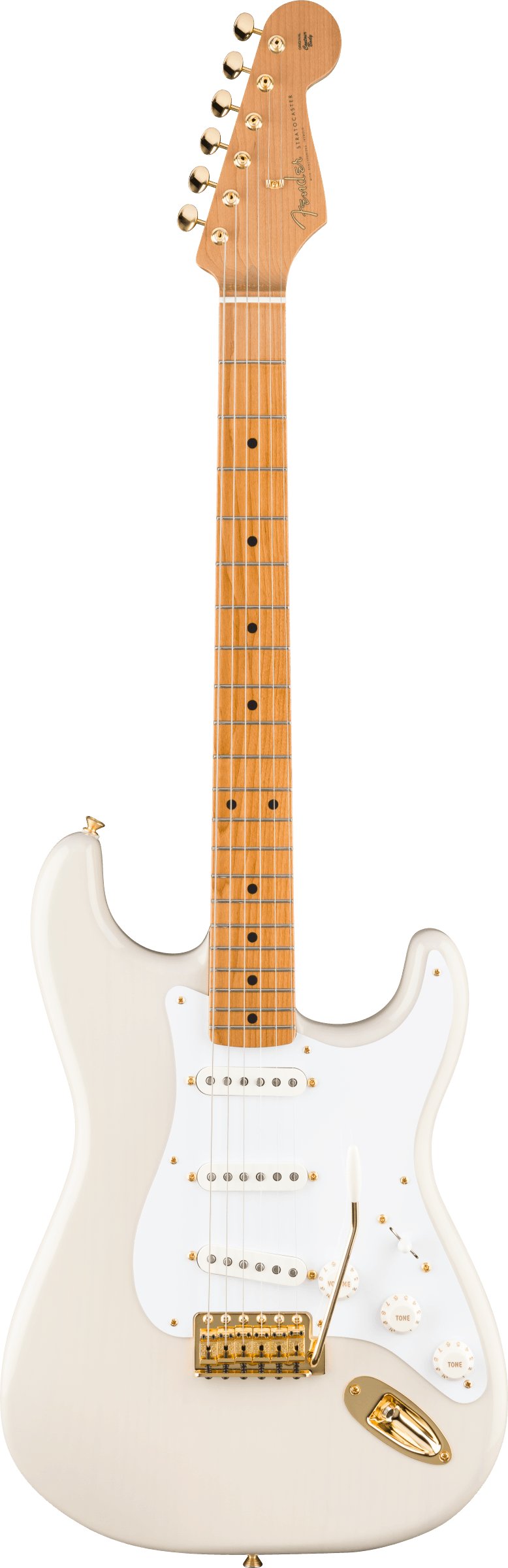 Fender Limited Edition Vintera II 50S Stratocaster with Gold Hardware in White Blonde - 0149012301_fen_ins_frt_1_rr.jpg